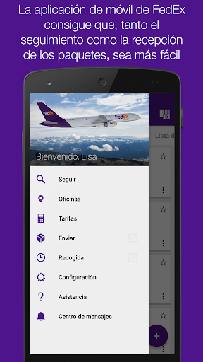 Captura de pantalla de FedEx Mobile