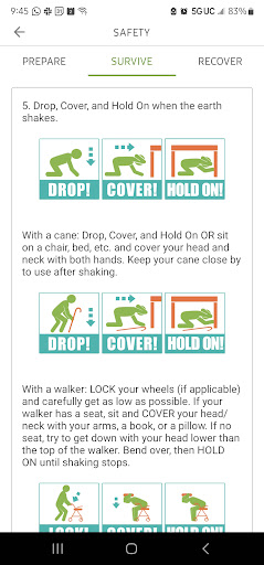 Captura de pantalla de MyShake Alertas de Terremotos