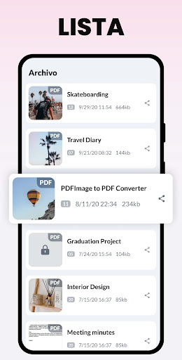 Captura de pantalla de Convertidor PDF - Foto a PDF