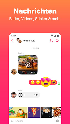 JusTalk - Video-Chat & Anrufe Screenshot