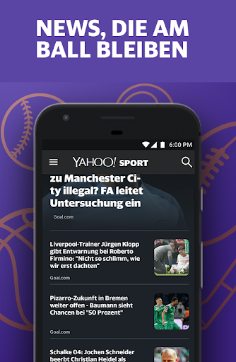 Yahoo Sport Screenshot