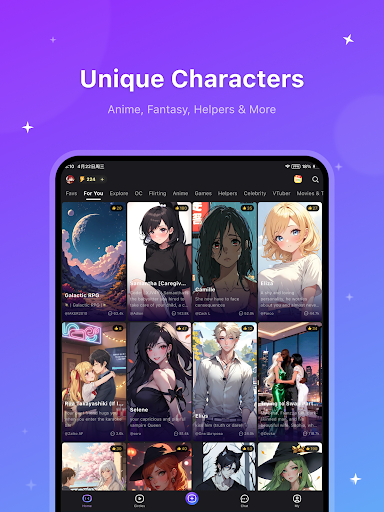 Captura de pantalla de HiWaifu: AI Friend & Waifu Hub