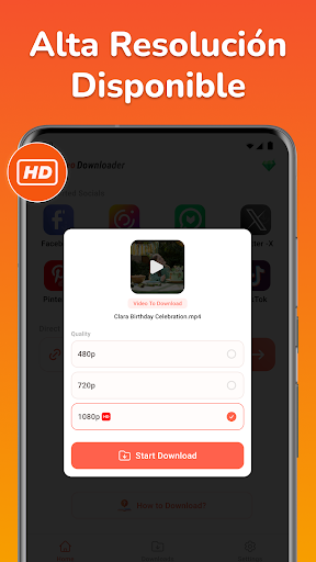 Captura de pantalla de Descargador de videos
