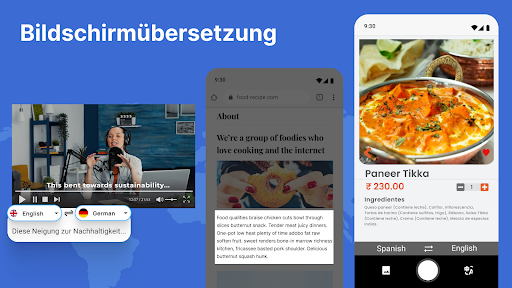 Bildschirmübersetzung Screenshot