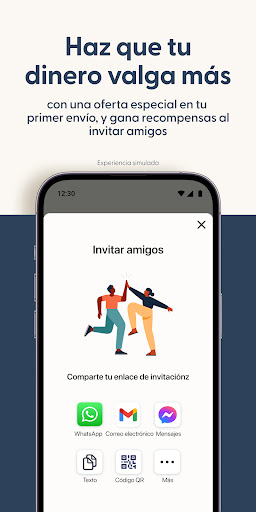 Captura de pantalla de Envía dinero con Remitly