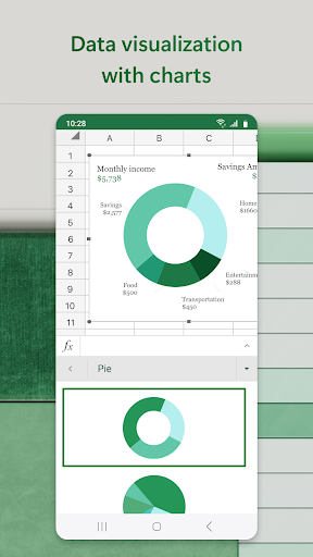 Captura de pantalla de Microsoft Excel: Spreadsheets