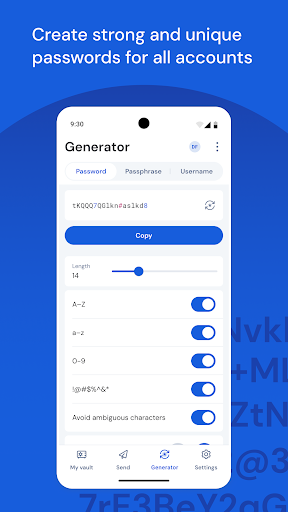 Captura de pantalla de Bitwarden - Password Manager