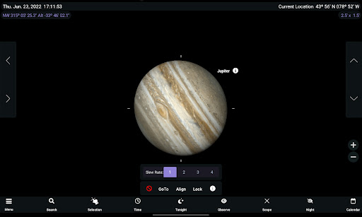 Captura de pantalla de SkySafari 7 Pro