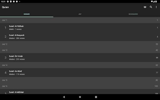 Captura de pantalla de Quran for Android