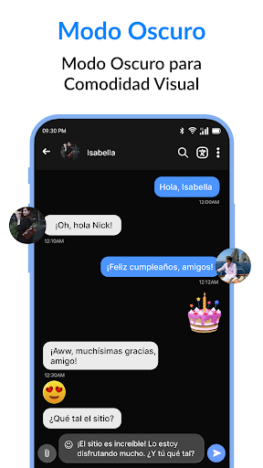 Captura de pantalla de Mensajes : SMS & Chat privado