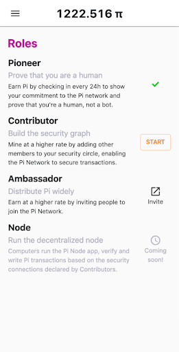 Captura de pantalla de Pi Network