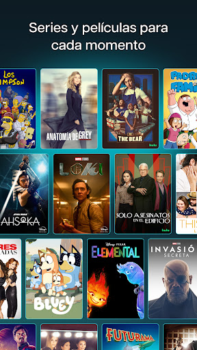Captura de pantalla de Disney+