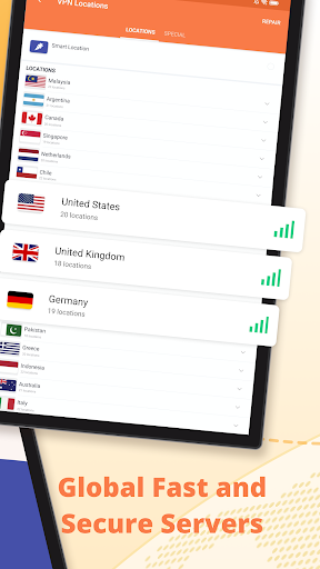 Captura de pantalla de Turbo VPN - Secure VPN Proxy