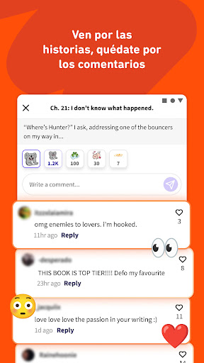 Captura de pantalla de Wattpad - Lee y Escribe