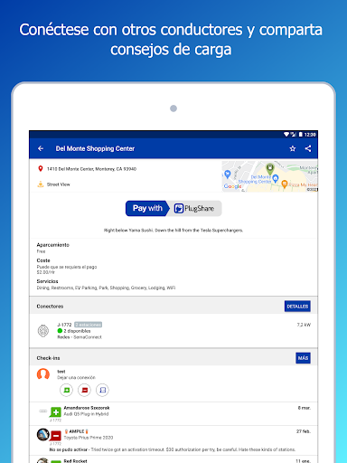 Captura de pantalla de PlugShare