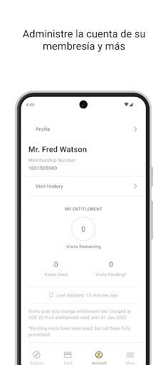 Captura de pantalla de Priority Pass™