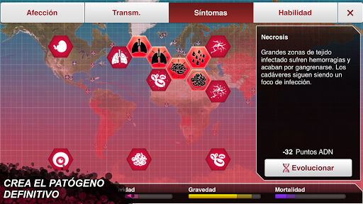 Captura de pantalla de Plague Inc.