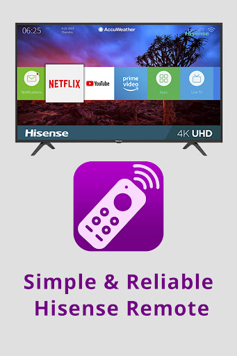 Captura de pantalla de mando a distancia hisense