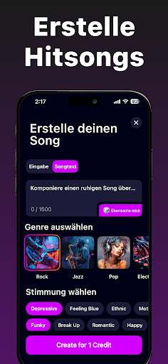 KI-Musikgenerator: Banger Screenshot