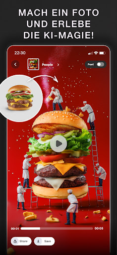 Glam AI Video & Foto Erstellen Screenshot