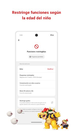 Captura de pantalla de Control parental de Nintendo…