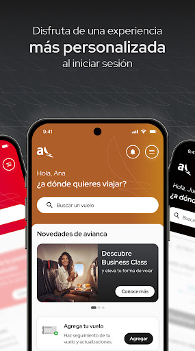 Captura de pantalla de avianca