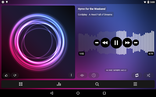 Captura de pantalla de Poweramp