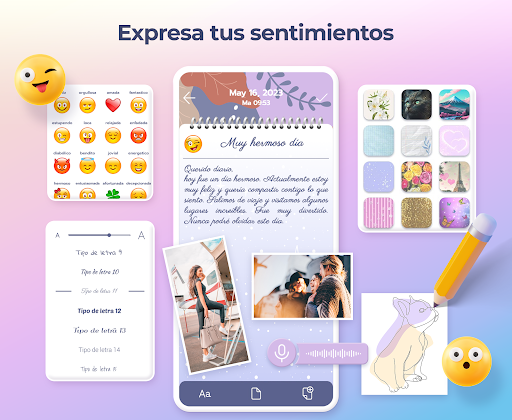 Captura de pantalla de Diario secreto con contraseña