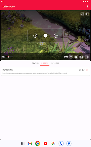 Captura de pantalla de Url Player +