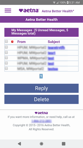 Captura de pantalla de Aetna Better Health - Medicaid