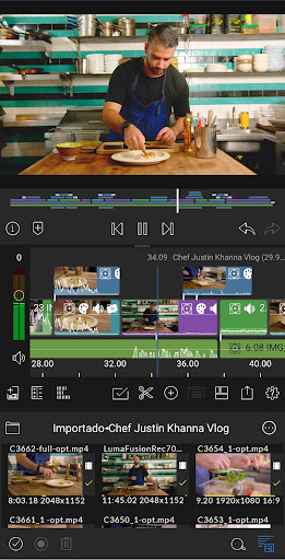 Captura de pantalla de LumaFusion:Editor de vídeo pro
