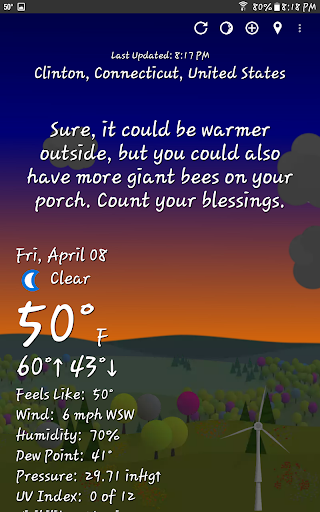 Captura de pantalla de What The Forecast