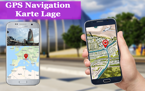 GPS-Navigation: Karte Richtung Screenshot