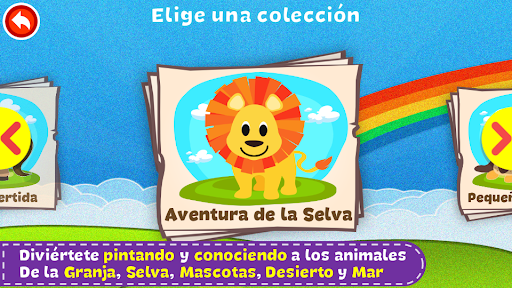 Captura de pantalla de Colorea y aprende animales