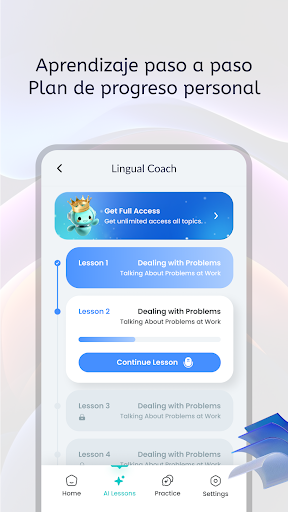 Captura de pantalla de Entrenador Lingual: Aprende