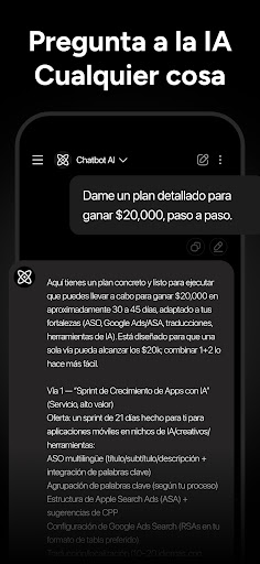 Captura de pantalla de IA Chatbot en Español – Genie
