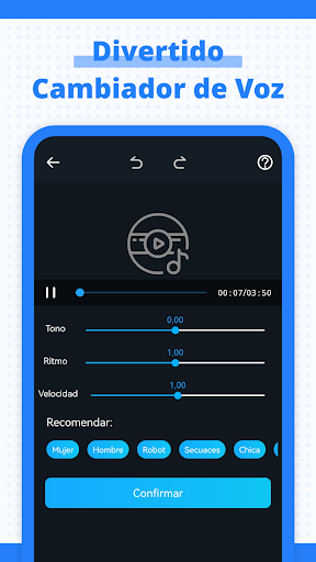 Captura de pantalla de Cortar Audio, Editor de Música
