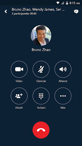 Captura de pantalla de Skype for Business for Android