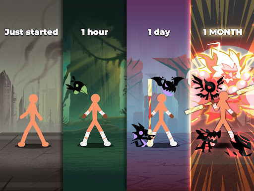 Captura de pantalla de Hombre palo versus monstruo