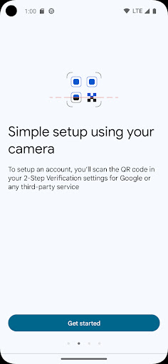 Captura de pantalla de Google Authenticator