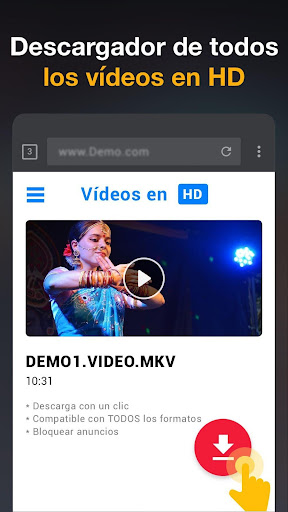 Captura de pantalla de Descargador de vídeos en HD