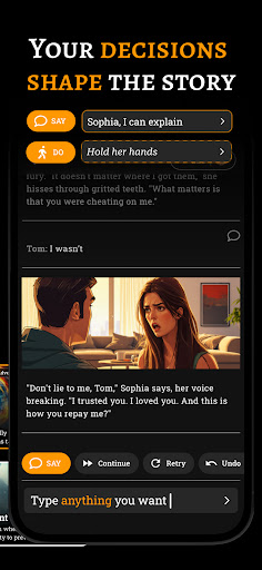 Captura de pantalla de FableAI: AI Text Adventure RPG