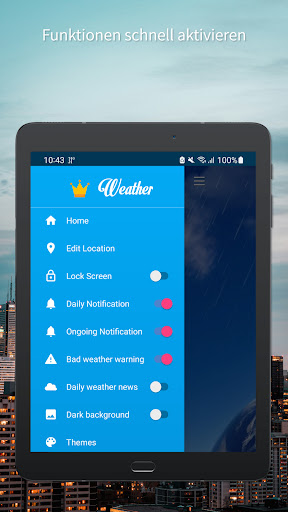 Wettervorhersage (Radarkarte) Screenshot