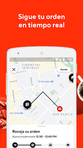 Captura de pantalla de DoorDash - Entrega de comida