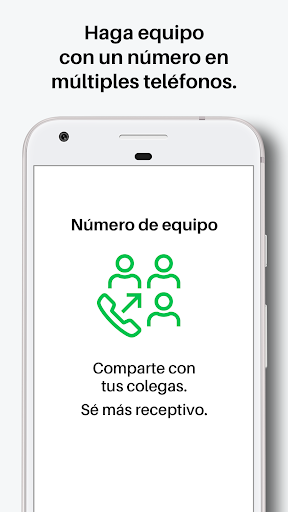 Captura de pantalla de Sideline - 2° núm. de teléfono