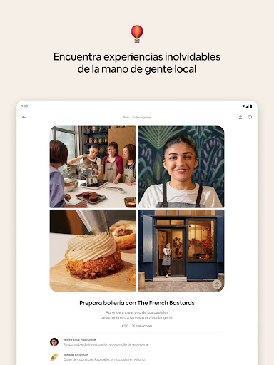 Captura de pantalla de Airbnb