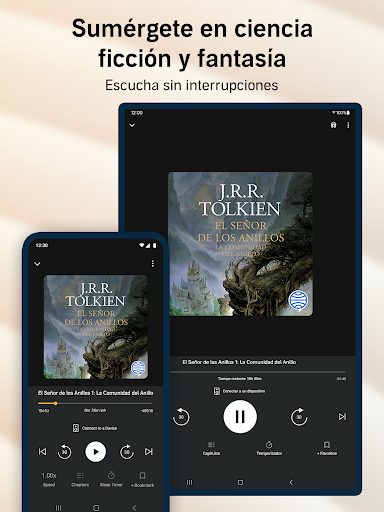 Captura de pantalla de Audible: Audiolibros, podcasts
