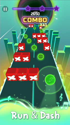 Captura de pantalla de Running Ball:Music Color Dance