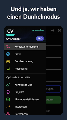 Lebenslauf Erstellen - Resume Screenshot