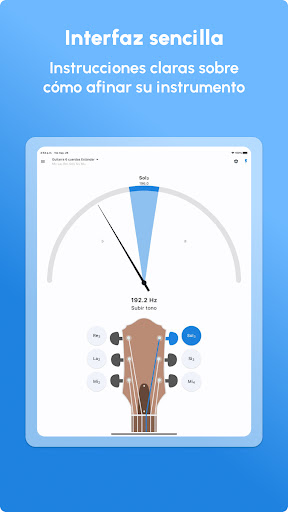 Captura de pantalla de Afinador de Guitarra LikeTones